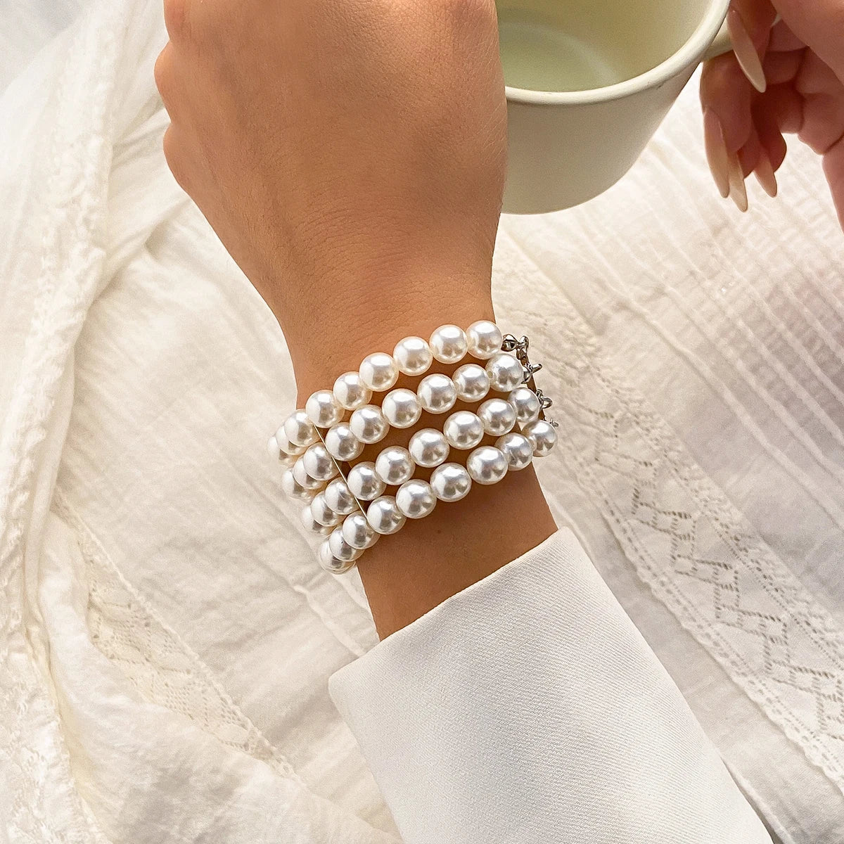 Floé Pearl ribbon - pack of 4 - fits all wrists