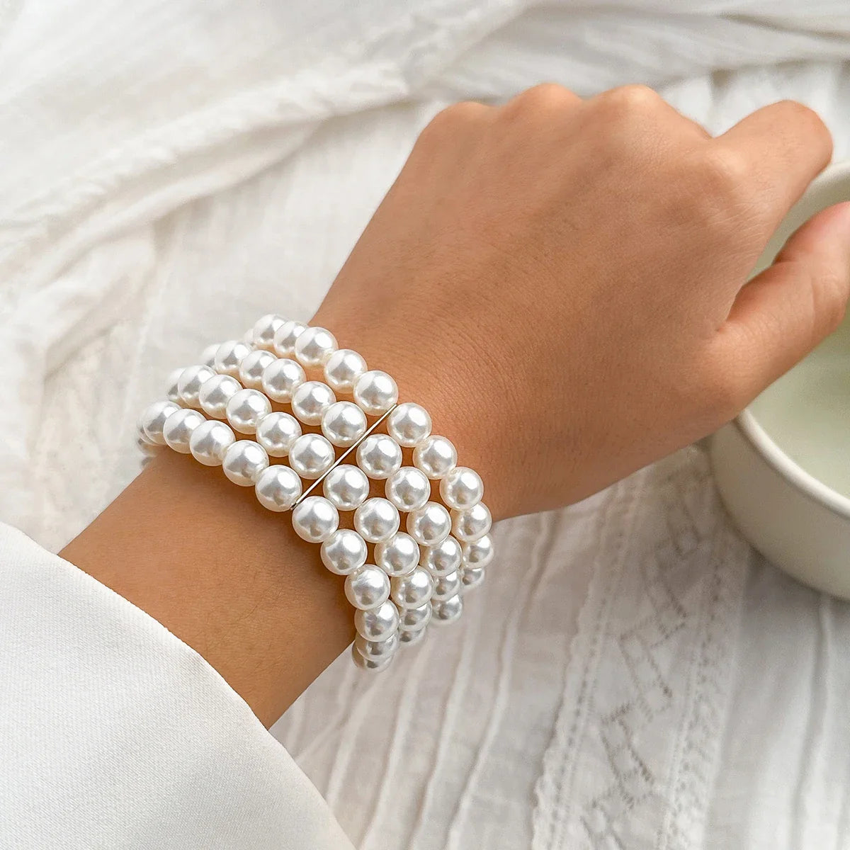 Floé Pearl ribbon - pack of 4 - fits all wrists