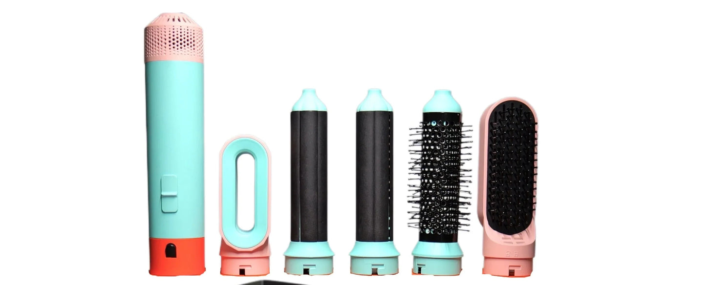 Emmas 5-in-1-Multi-Styler-Haartrockner – Locken, Glätten und Glanz!