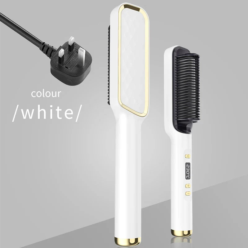 Peigne électrique chauffant multifonctionnel pour lisser les cheveux
