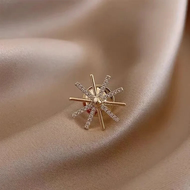 Blühende Eleganz: Modisches Blumenschleifen-Broschen-Set für Damen