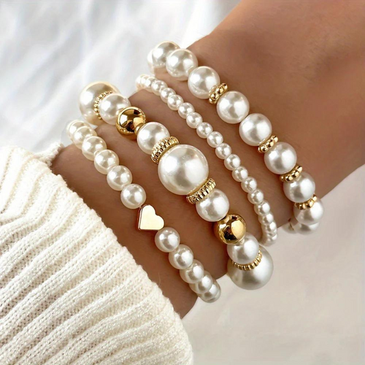 Flari Pearl Ribbon 4er-Pack – passt an jedes Handgelenk