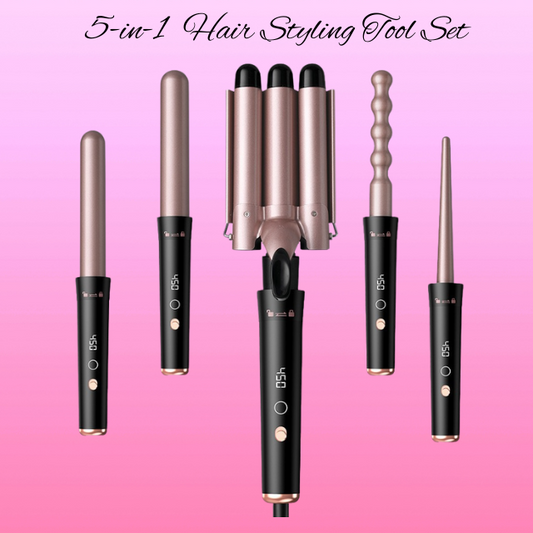 5-in-1-Set mit heißen Haarstyling-Tools 