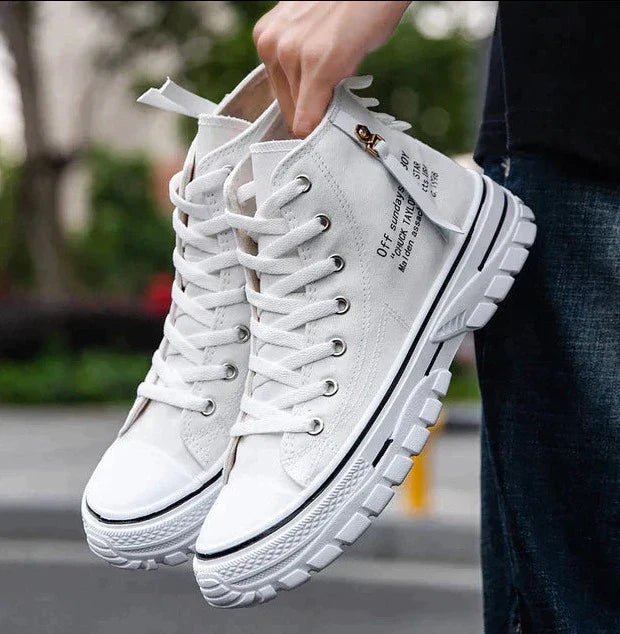 Men's High-Top Canvas Shoes