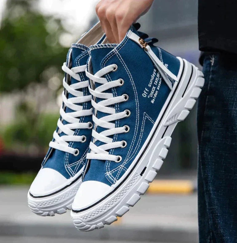 Men's High-Top Canvas Shoes