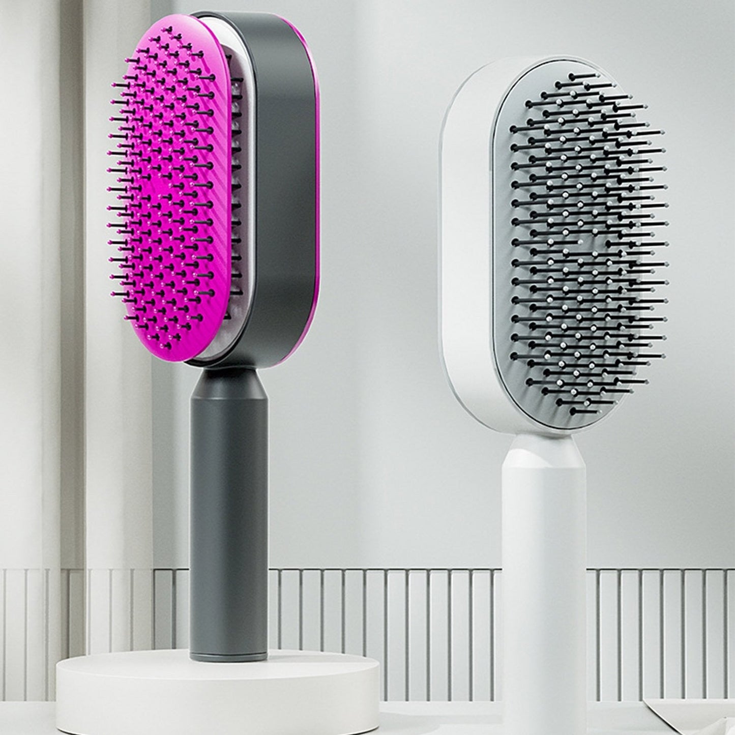 HairGenius Selbstreinigende Haarbürste 