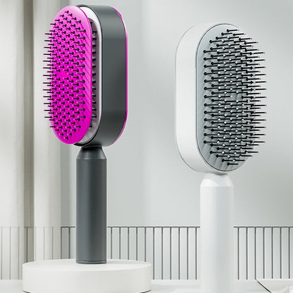 HairGenius Selbstreinigende Haarbürste 