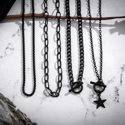 Collier gothique en alliage de fer 