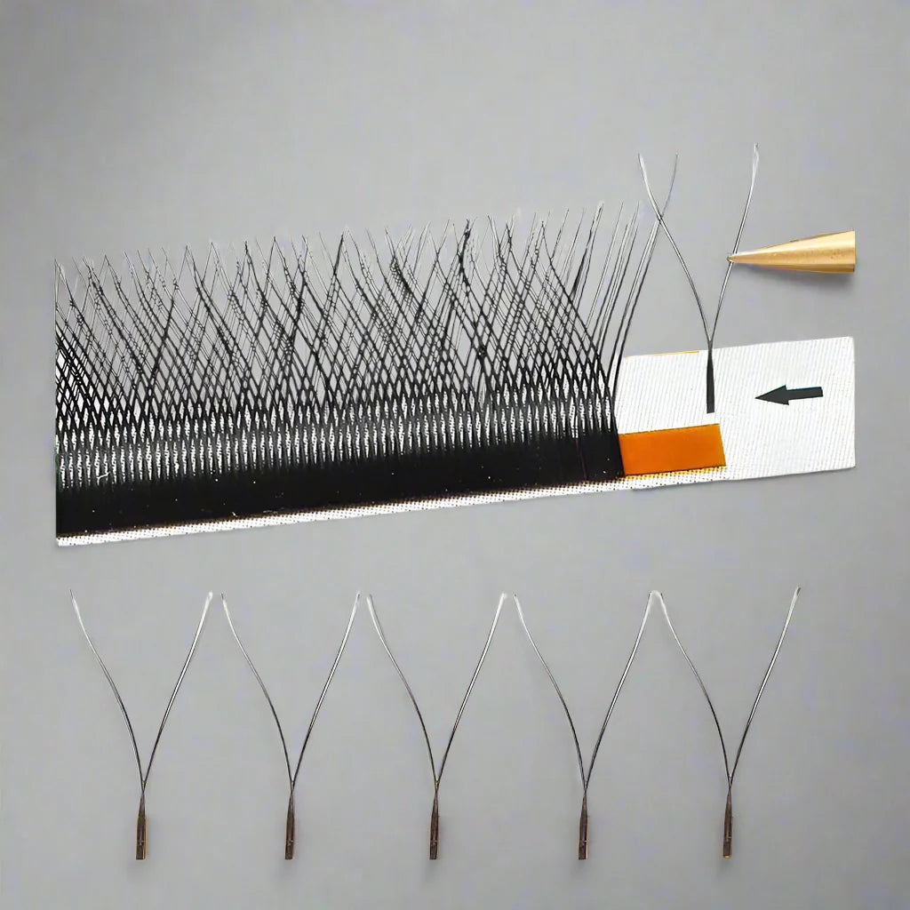 Maria YY Volumen-Wimpernverlängerung – M/L Curl Russian Lash Bundles für makellosen Glamour