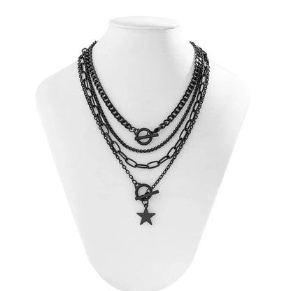 Collier gothique en alliage de fer 