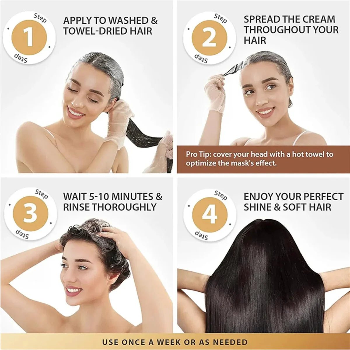 Frizz-Free™ | Kollagen-Haarmaske 